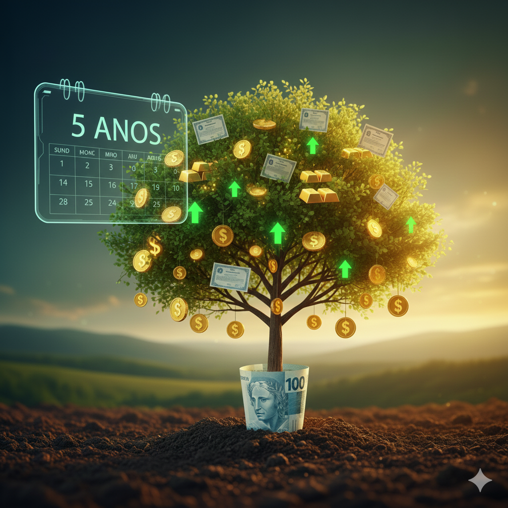 Invista R$100 Hoje e Veja Seu Dinheiro Crescer 10x em 5 Anos